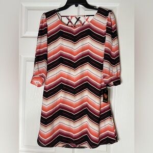 NWT HeartSoul Multicolor Aztec Chevron Dress XS